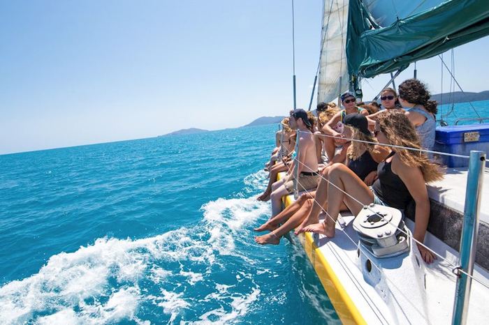 Luxury sailing catamaran